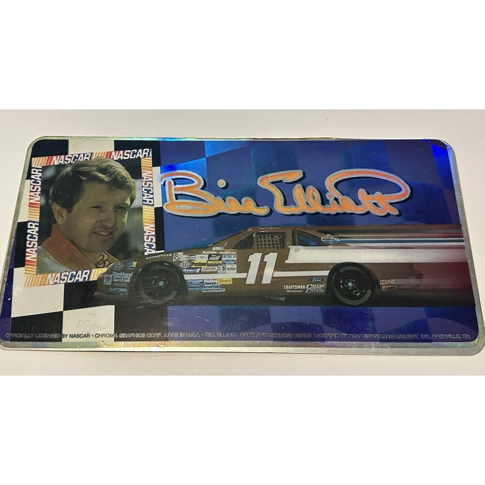 Bill Elliott NASCAR Vintage Sign #11